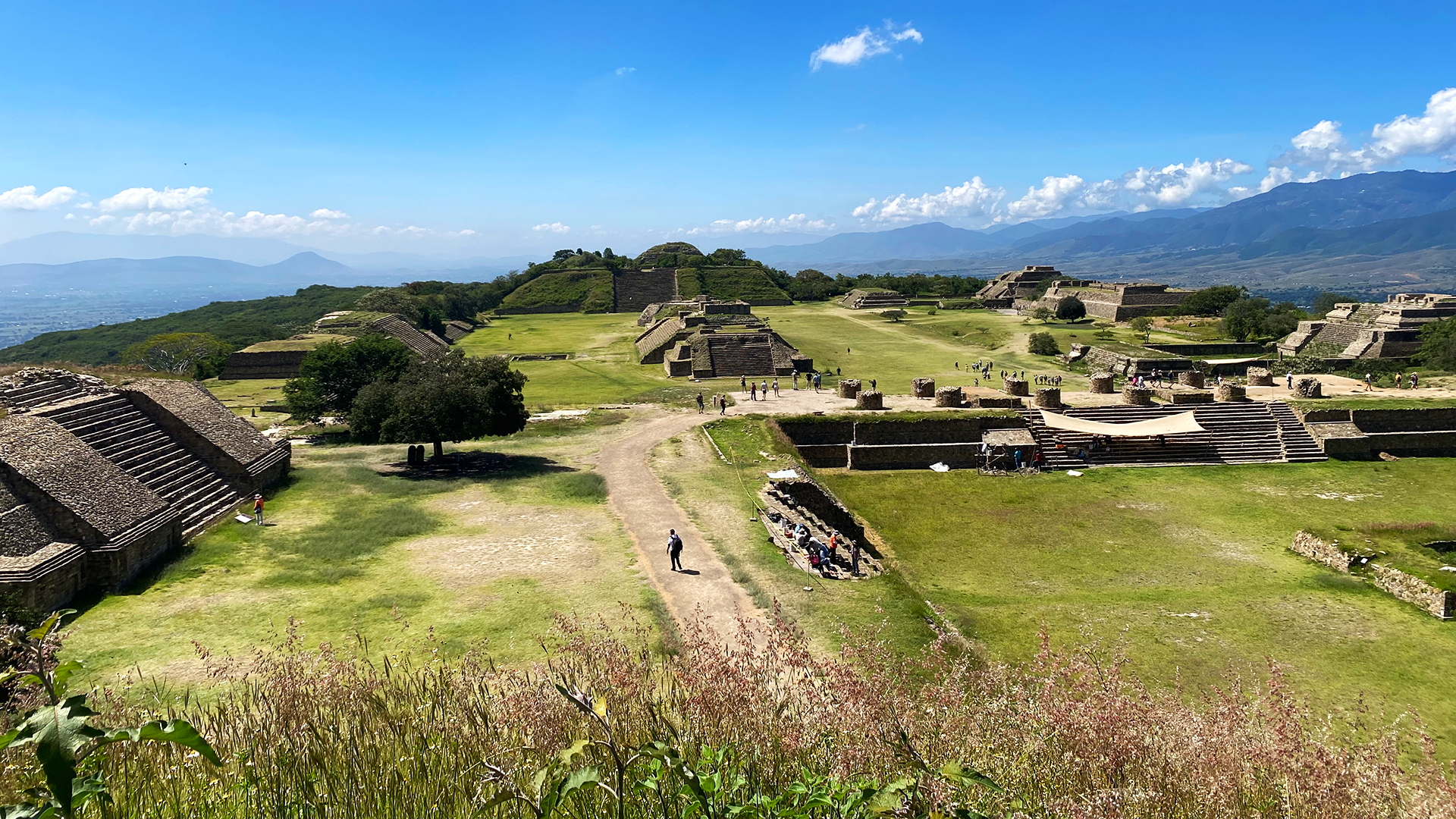 Photo of the Monte Alban archaeological site in Mexico