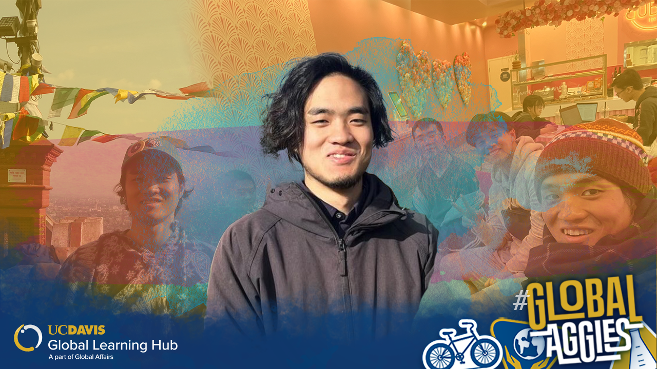 Hatano's headshot is at the forefront of various photos of him with a colorful gradient overlay.